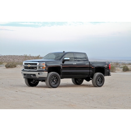 Fabtech 6IN BASIC SYS W/ PERF SHKS 14-18 GM K1500 P/U W/ OE ALM OR STMP STL UCA K1068